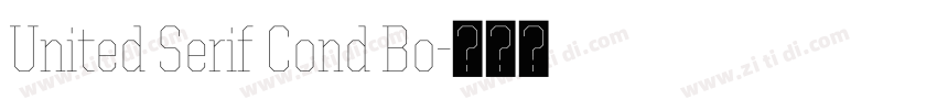 United Serif Cond Bo字体转换